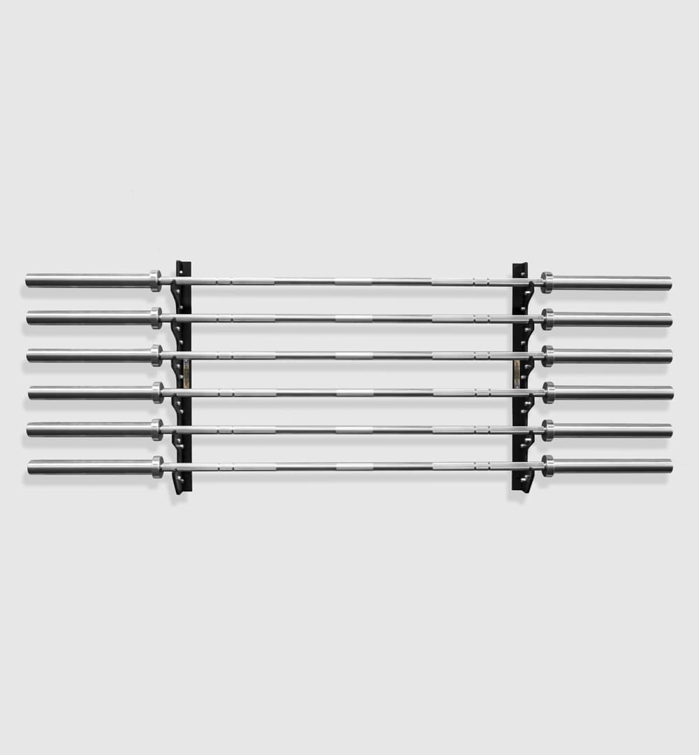 Horizontal Barbell Storage Rack (6 Bar) (Wall Mounted)