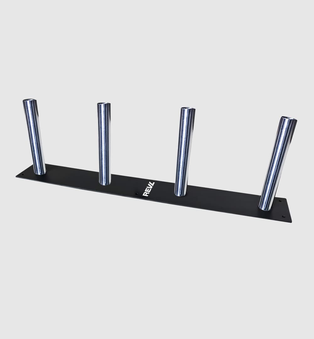 Vertical Bumper Plate Rack 4 Tier (Wall Mounted)